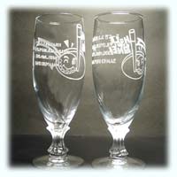 ホールインワン記念品のビールグラス
